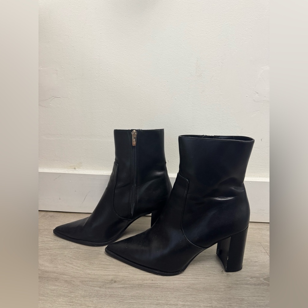 Mango Black Ankle Booties